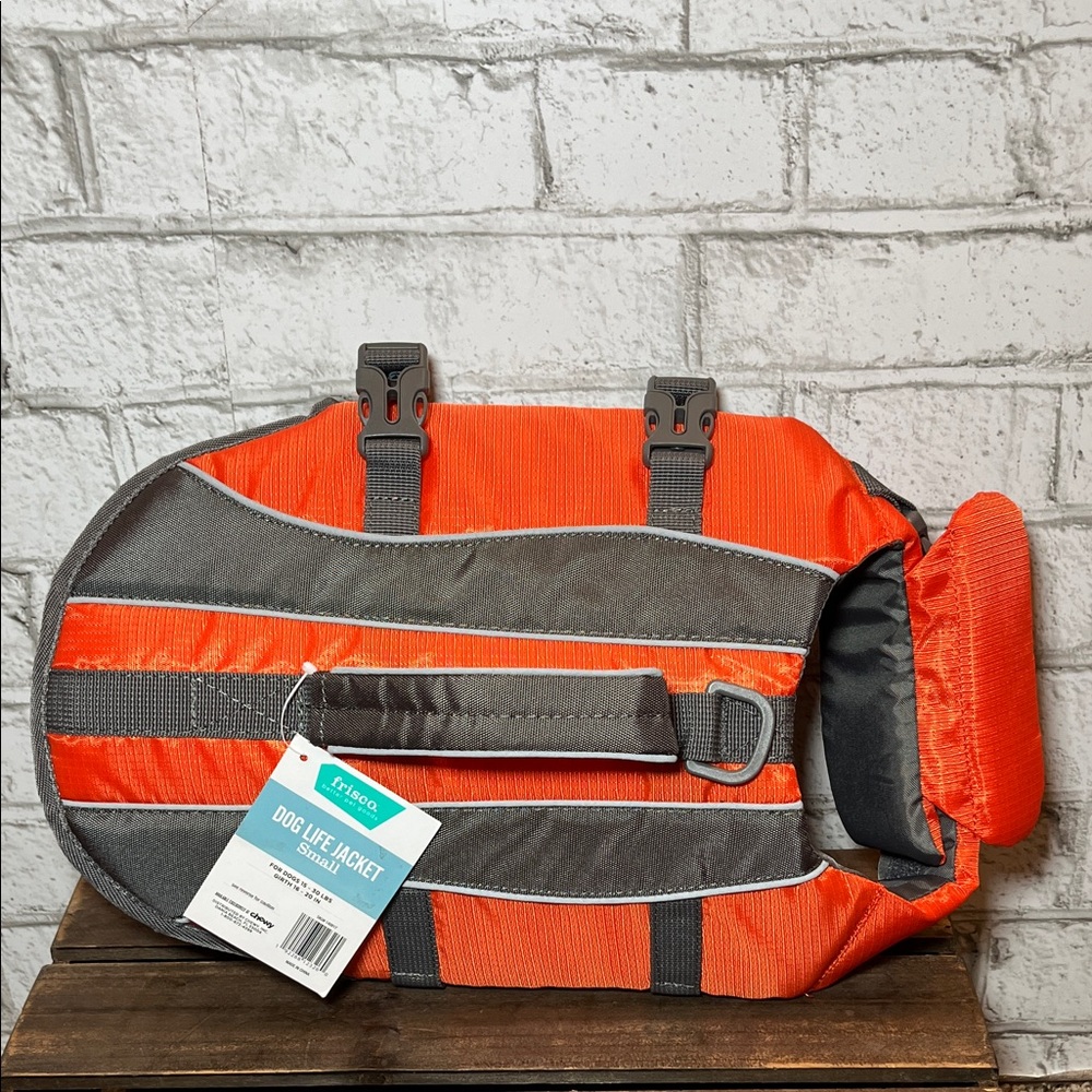 Frisco Ripstop Small Dog Orange Life Jacket NWT - Picture 4 of 12